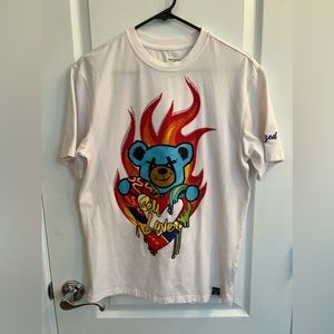 Civilized 'Self Love' White Fashion T Shirt Bear - Men's Size Small S